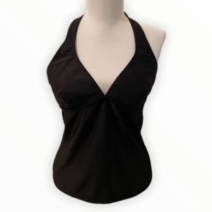 Spiegle Halter Tankini Swim top Black Size 10